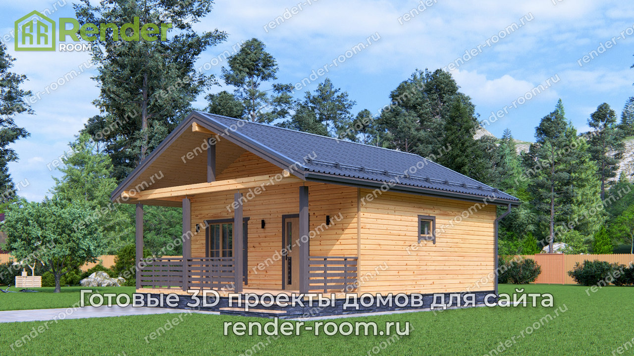 Проект 7х7 метров, площадью 42,91 м2