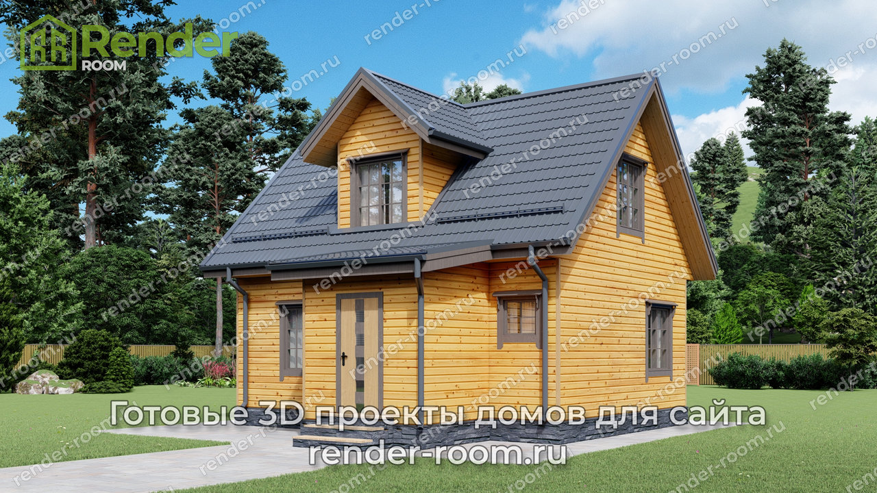 Проект 8х8 метров, площадью 78,62 м2