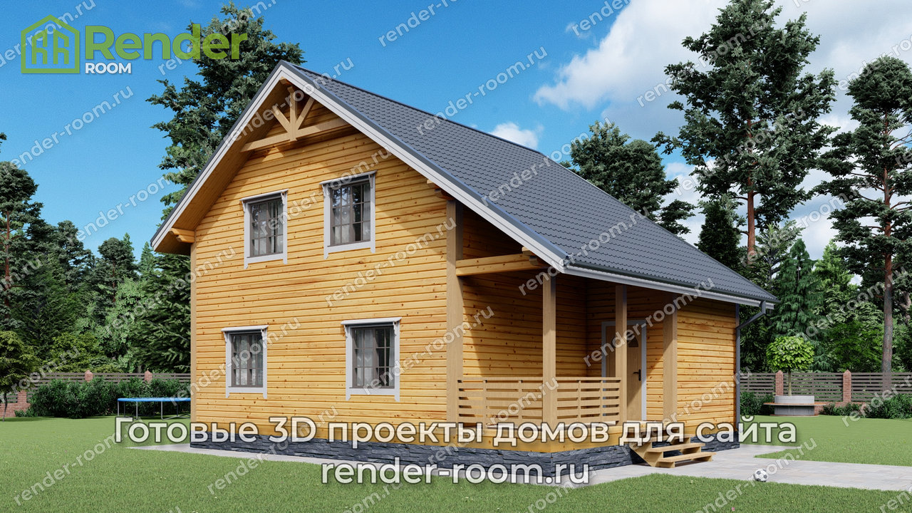 Проект 8х10 метров, площадью 122 м2