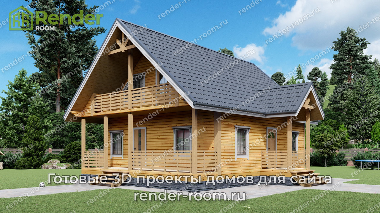 Проект 8х8 метров, площадью 104 м2