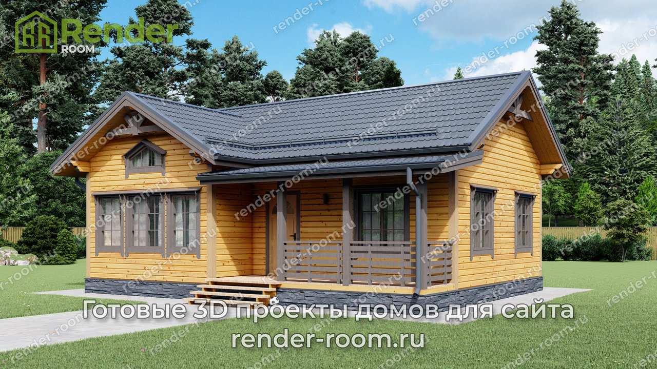 Проект 7х10 метров, площадью 58 м2