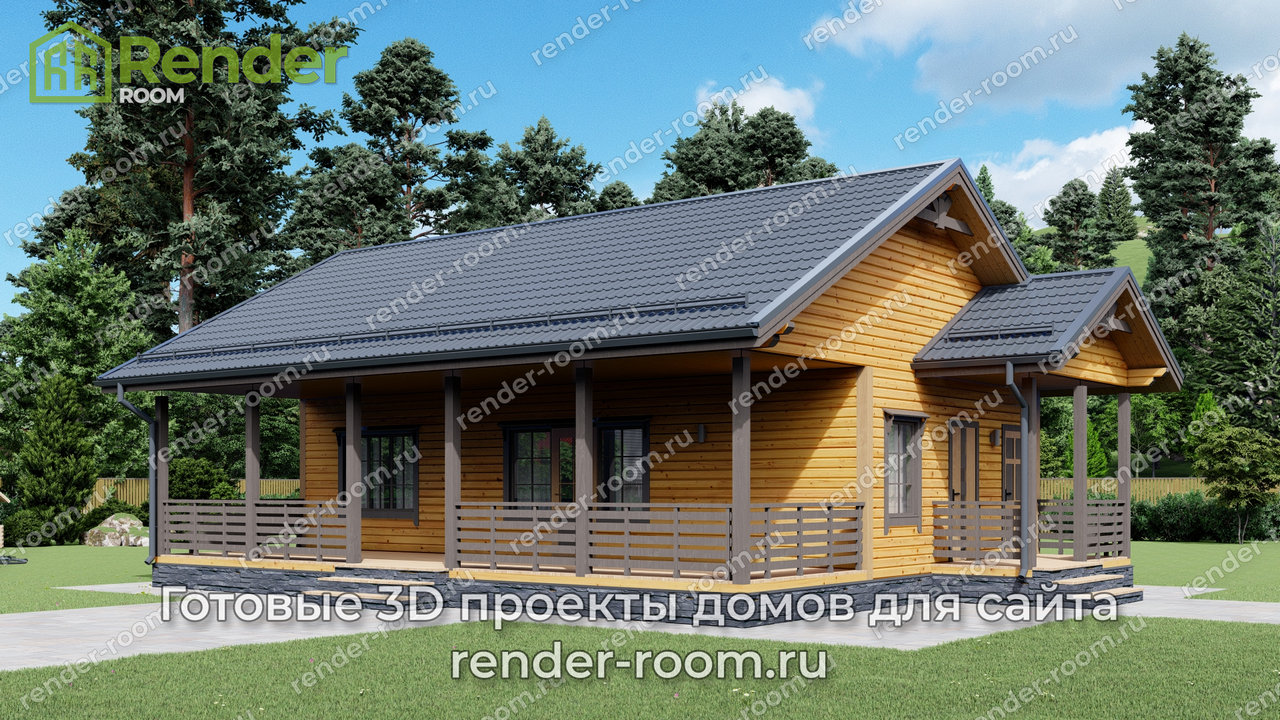 Проект 6х11 метров, площадью 60 м2