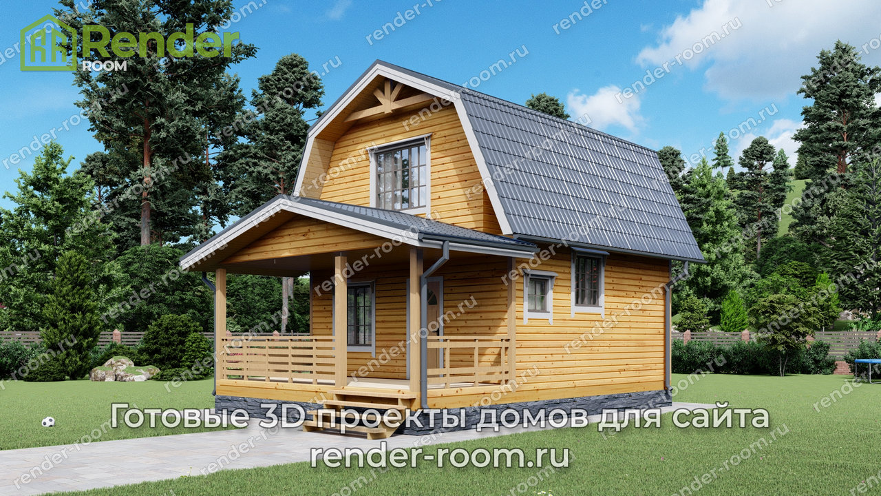 Проект 6х6 метров, площадью 54 м2