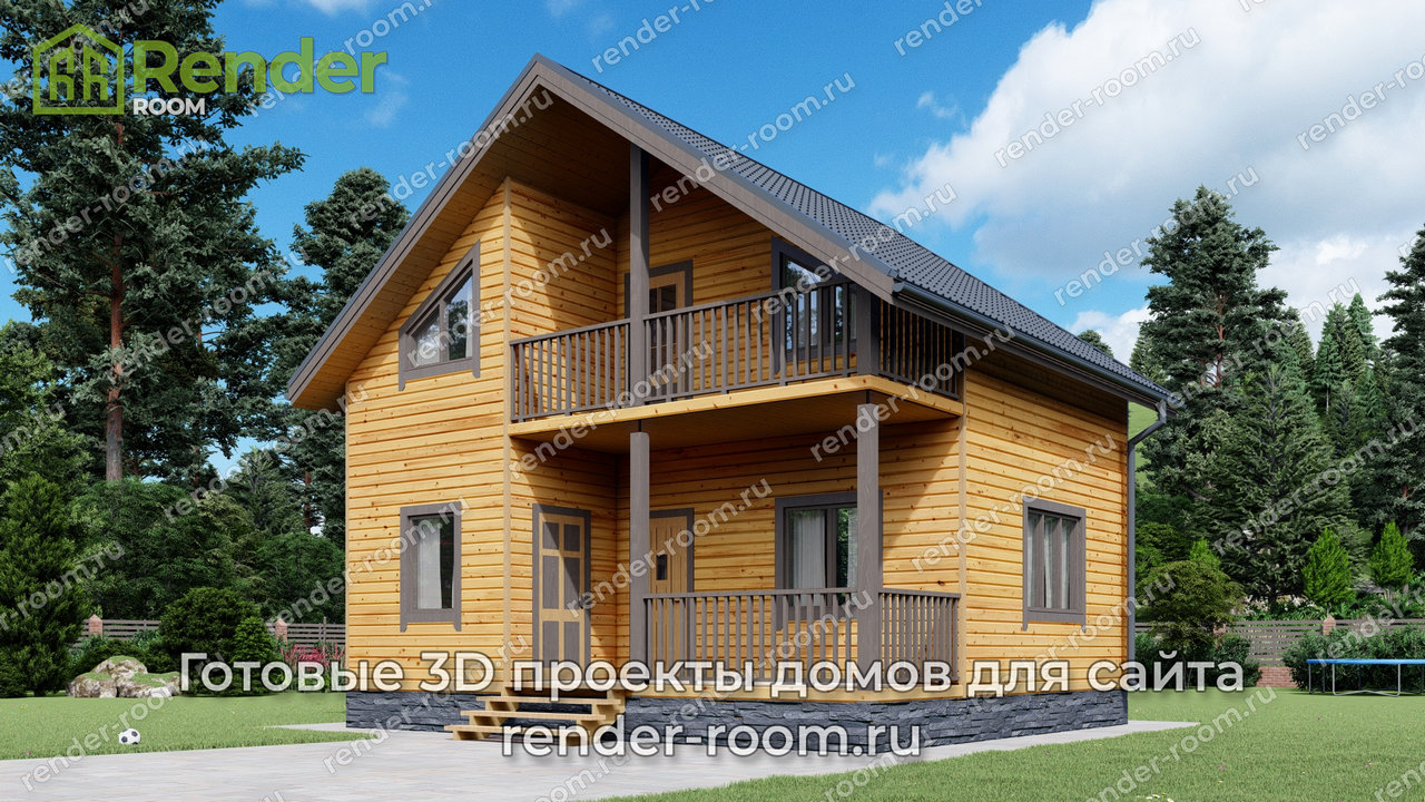 Проект 7х8 метров, площадью 76,35 м2