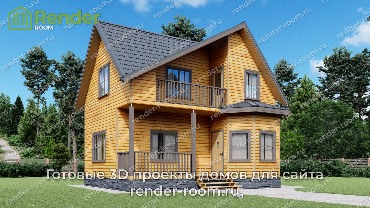 Проект 7х9 метров, площадью 74,77 м2