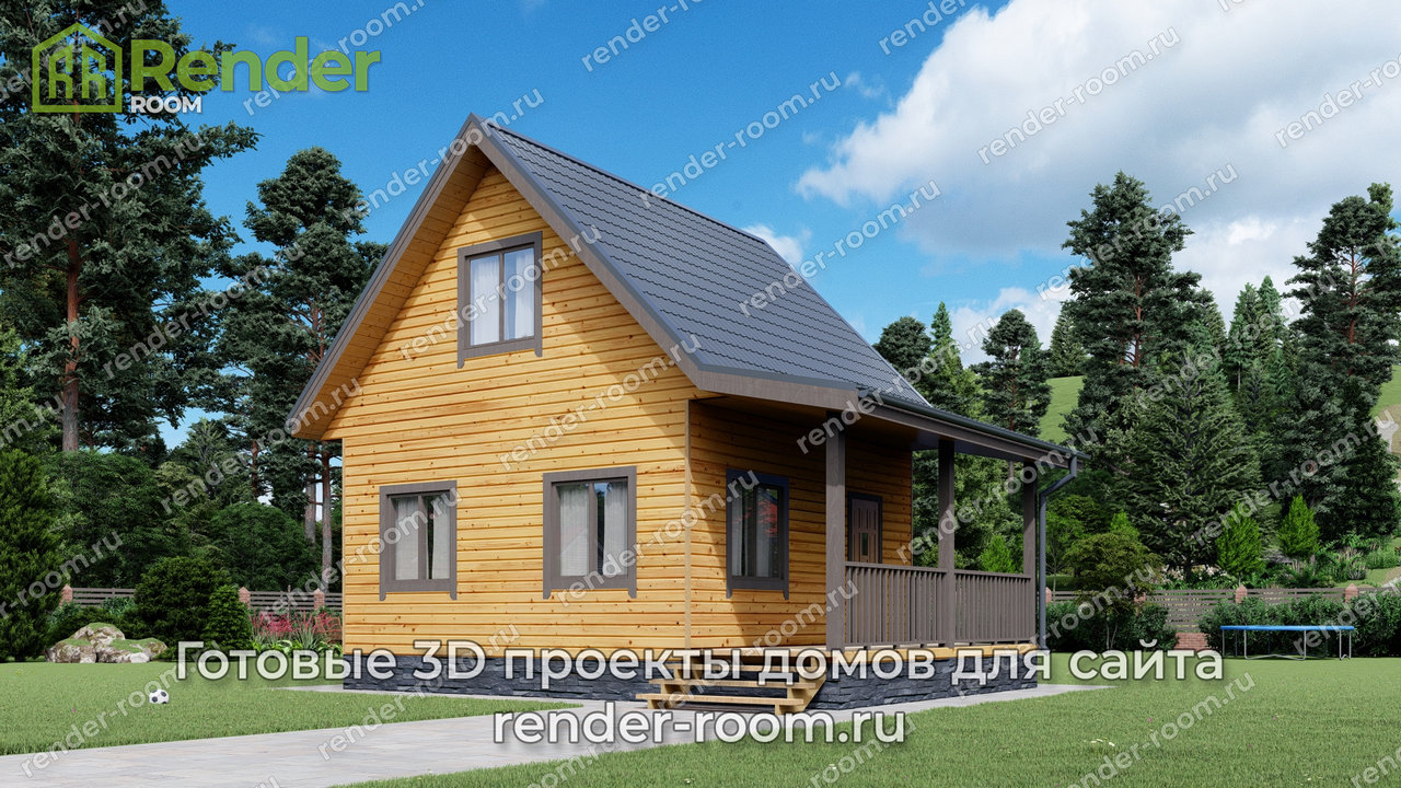 Проект 6х6 метров, площадью 55,3 м2