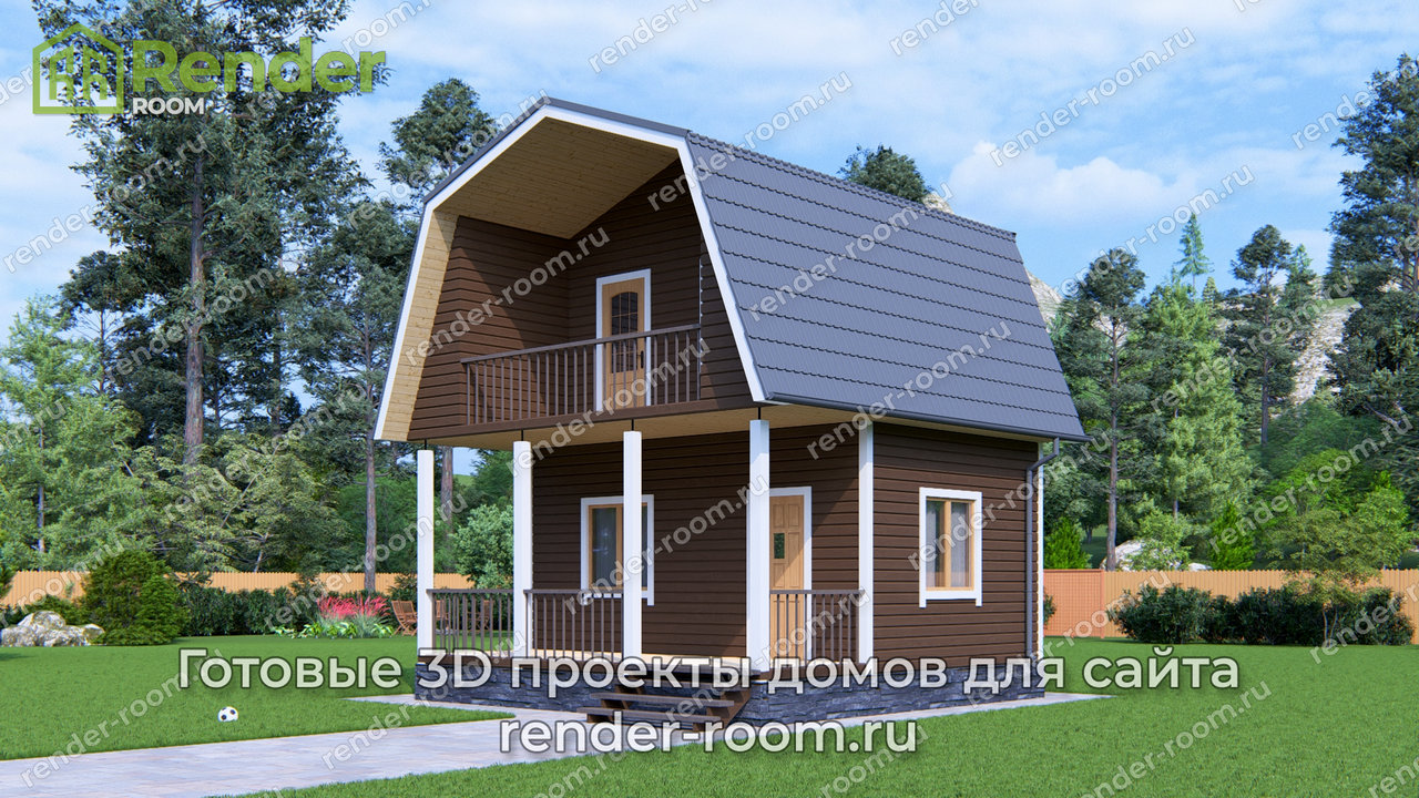 Проект 6х6 метров, площадью 36,7 м2