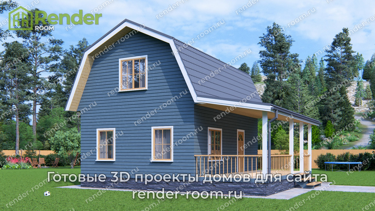 Проект 6х8 метров, площадью 73,65 м2
