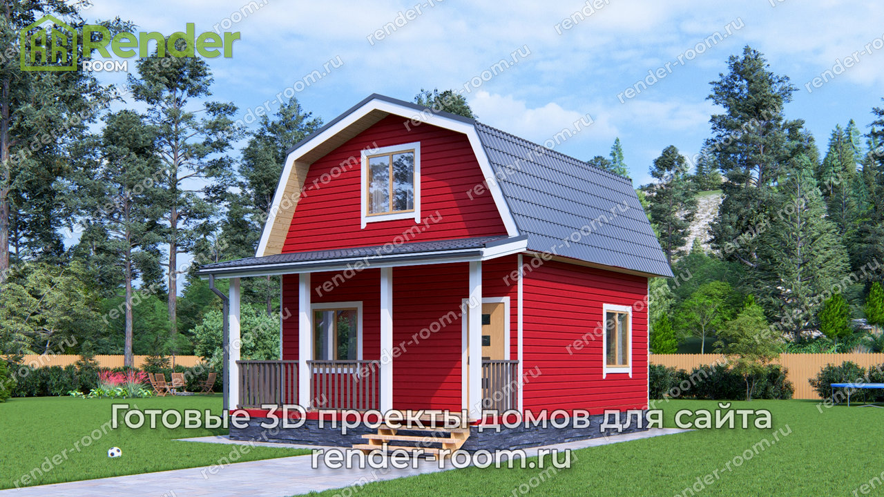 Проект 6х6 метров, площадью 57,15 м2