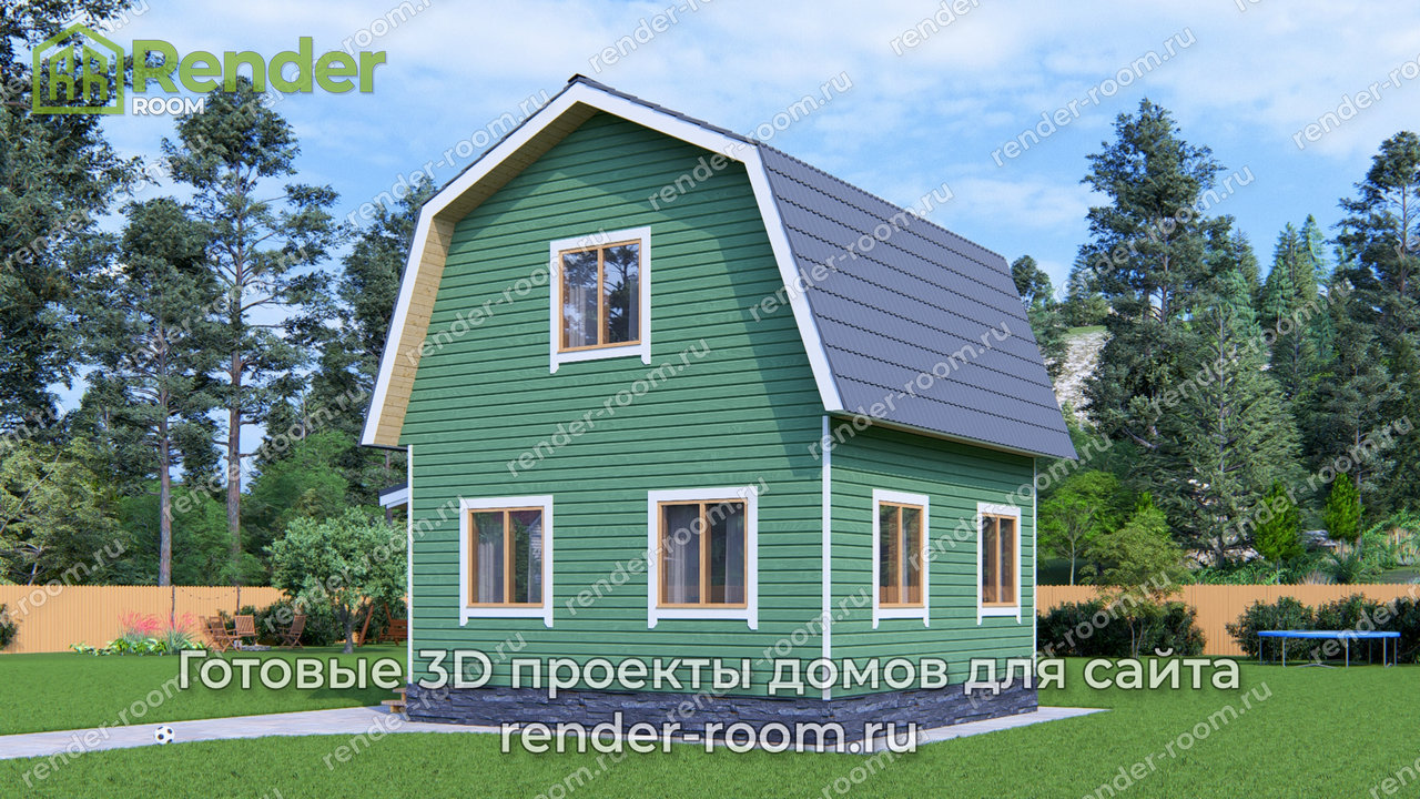 Проект 6х6 метров, площадью 58 м2