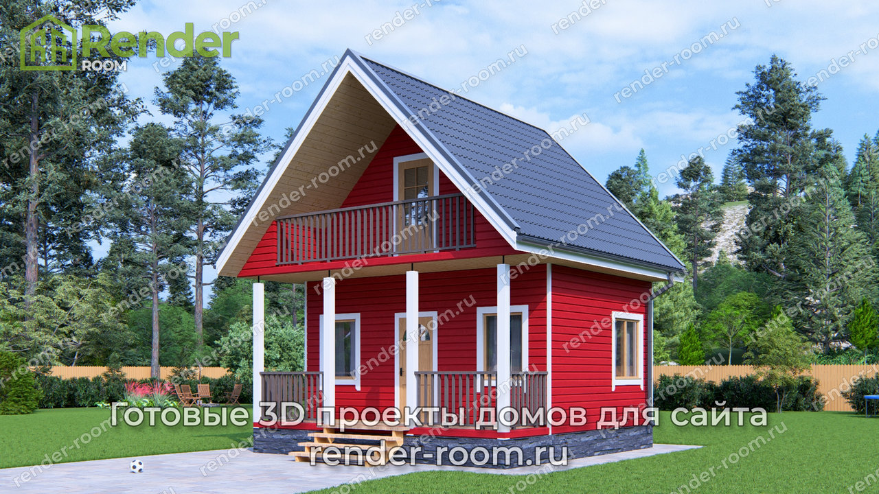 Проект 6х6 метров, площадью 41,6 м2