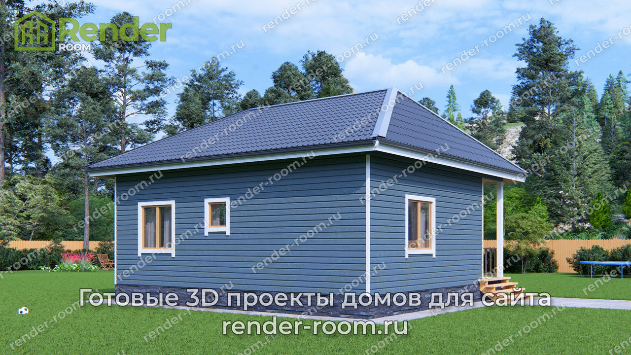 Проект 8х9 метров, площадью 54 м2