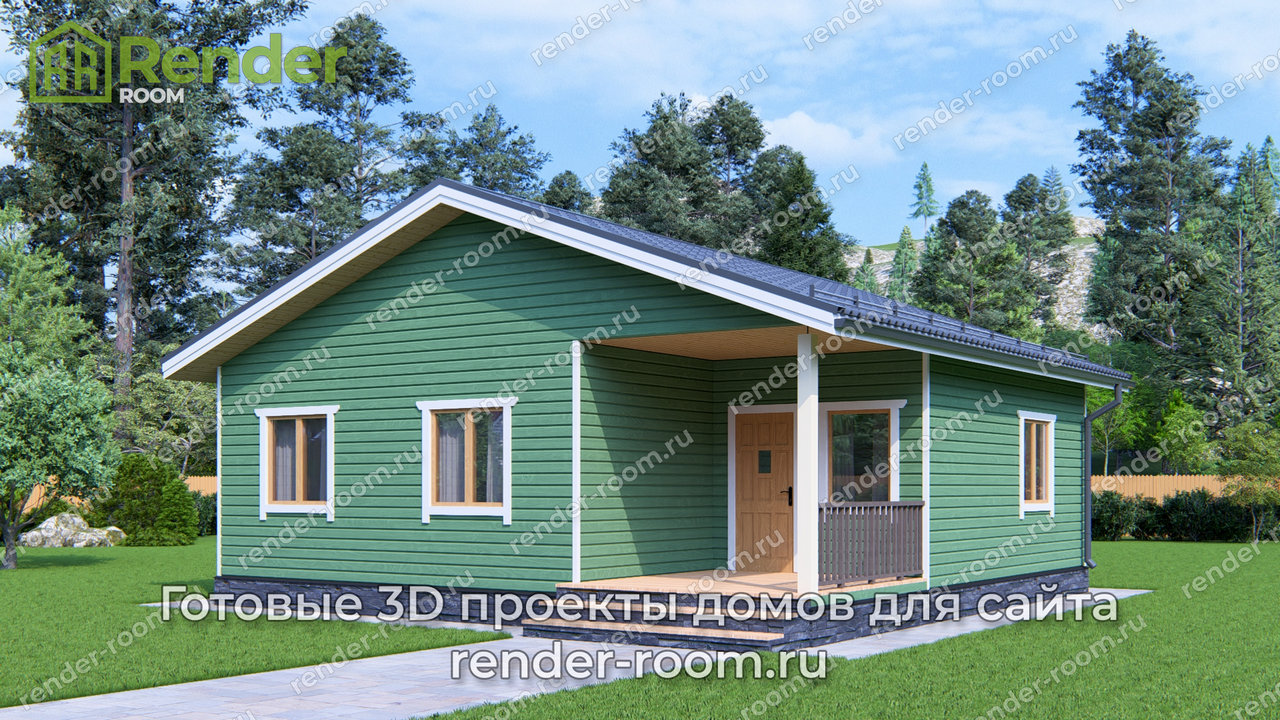 Проект 9х9 метров, площадью 63 м2