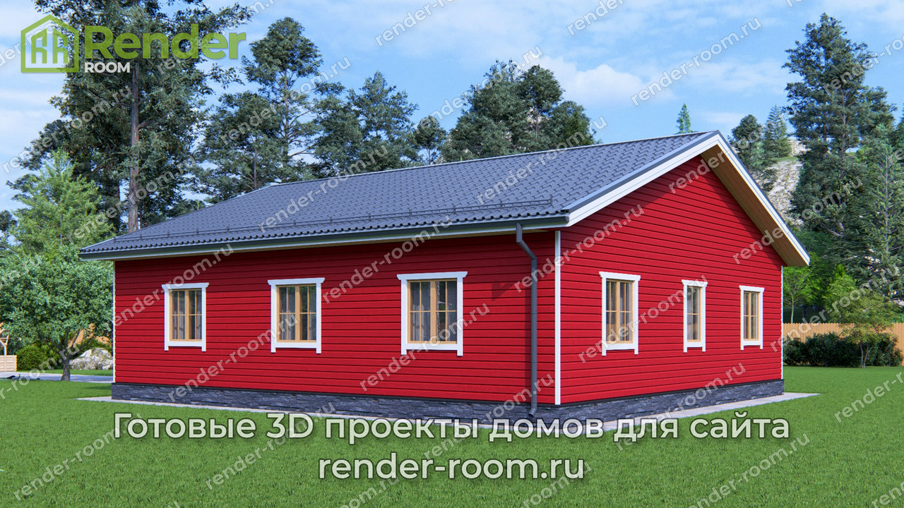 Проект 11х12 метров, площадью 60 м2