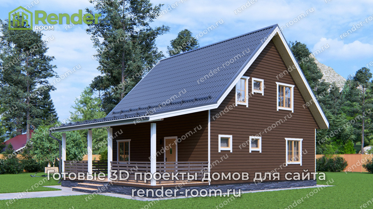 Проект 8х9 метров, площадью 122 м2