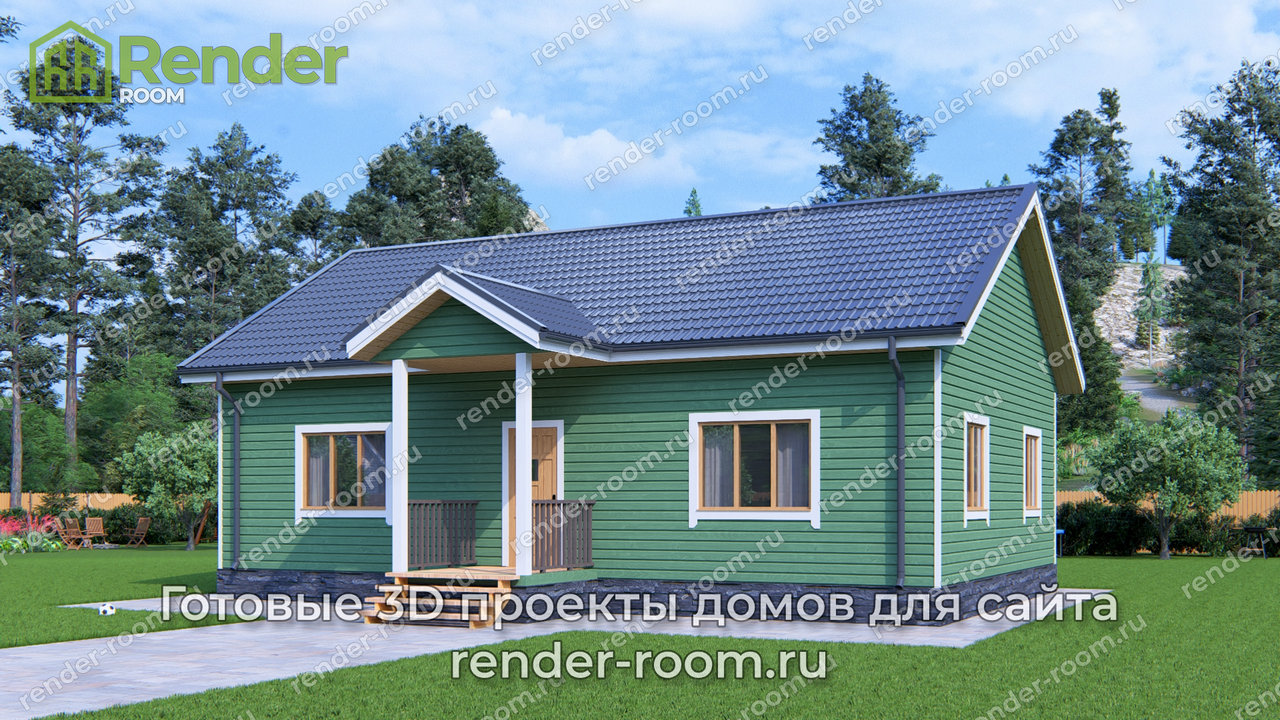 Проект 8х12 метров, площадью 86 м2