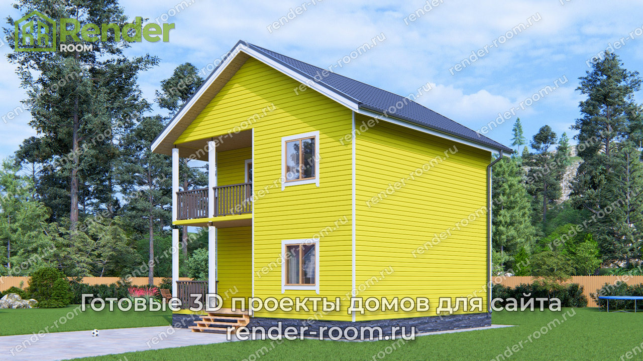Проект 8х8 метров, площадью 94 м2
