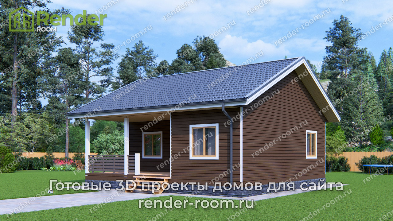 Проект 9х9 метров, площадью 56 м2