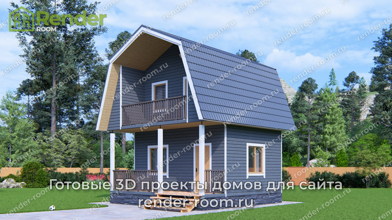 Проект 6х6 метров, площадью 39,71 м2